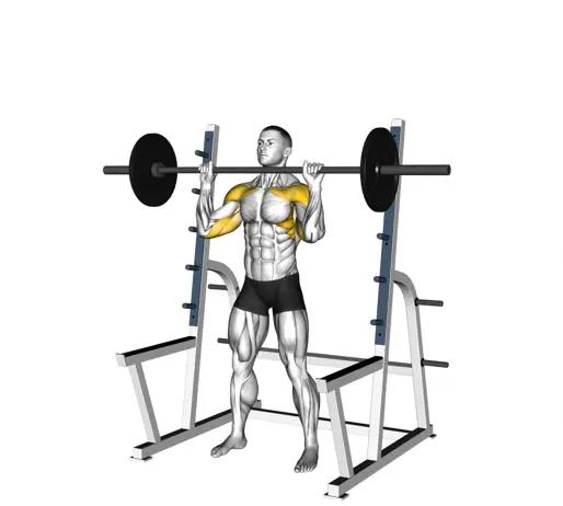 Barbell Standing Military Press Thumb