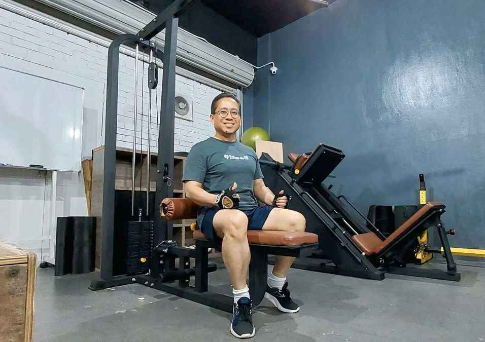 man exercising