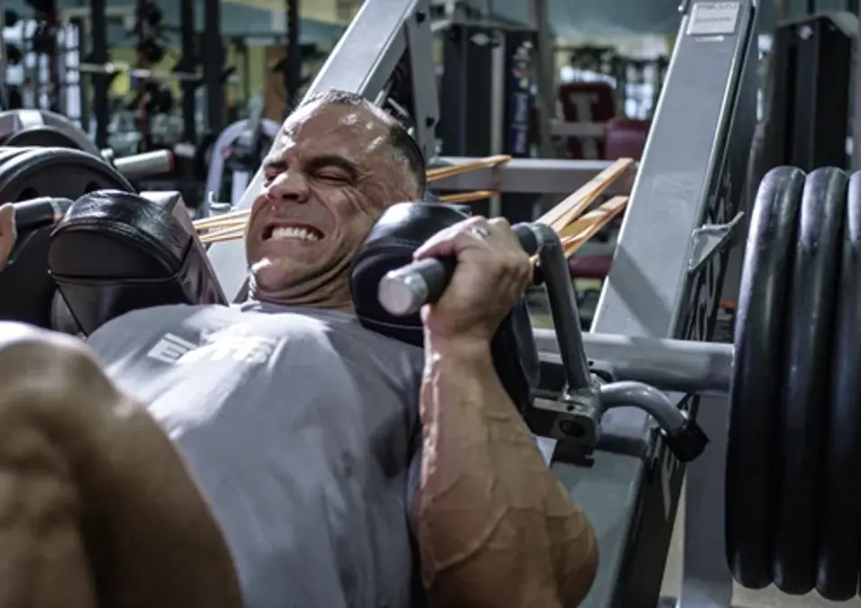 man exercising