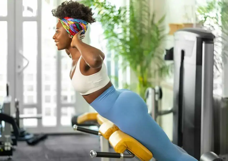 Girl exercising