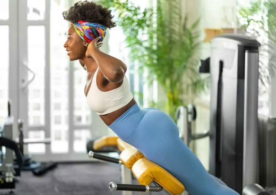 Girl exercising
