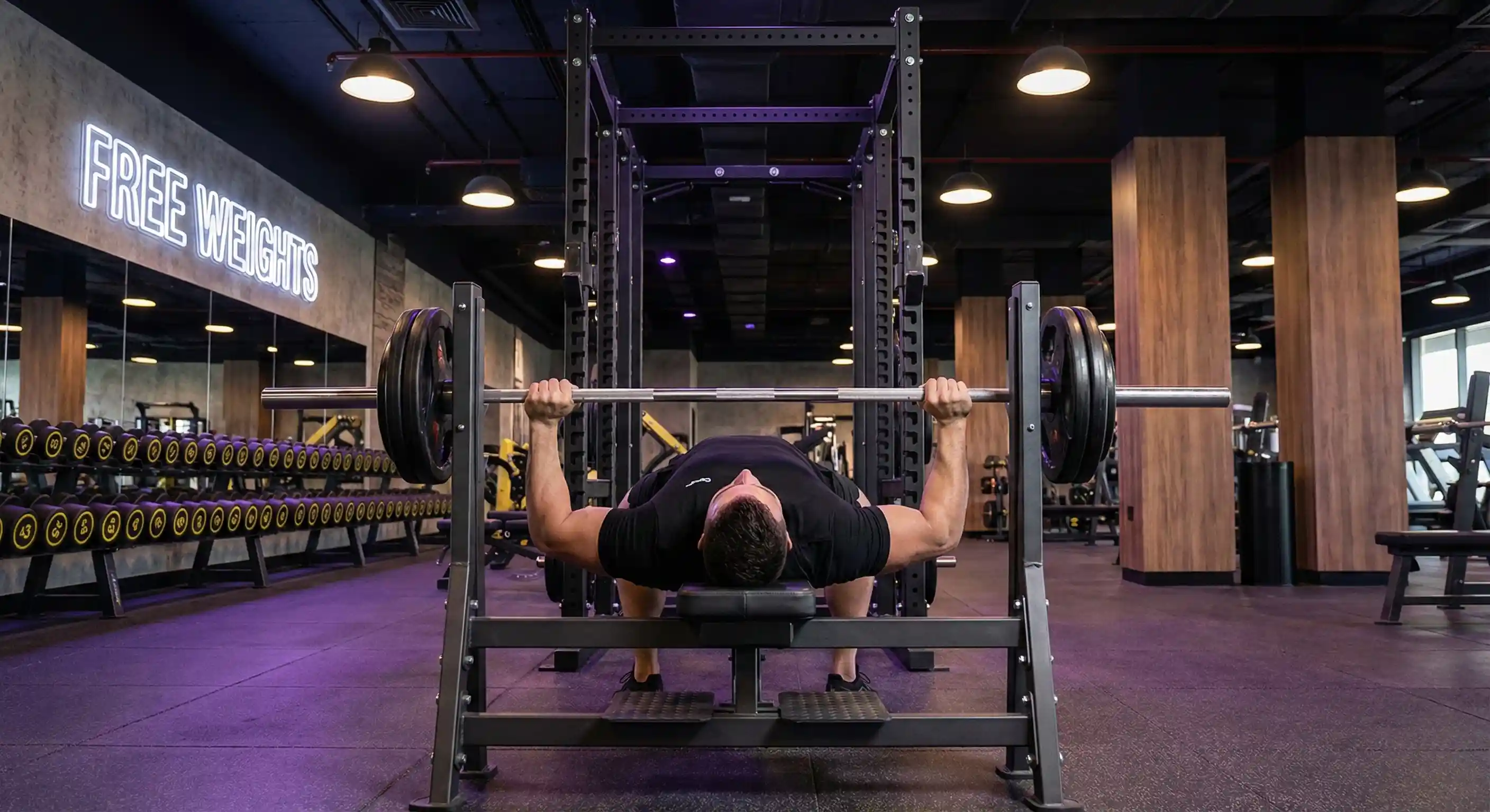 Barbell Wide Bench Press
