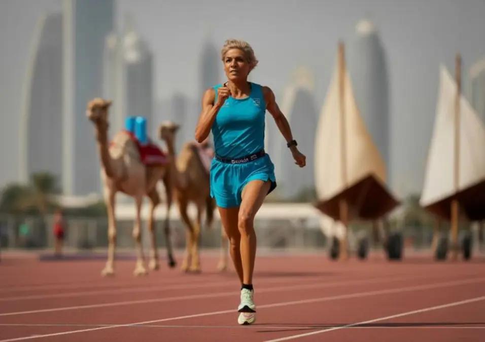 Girl running