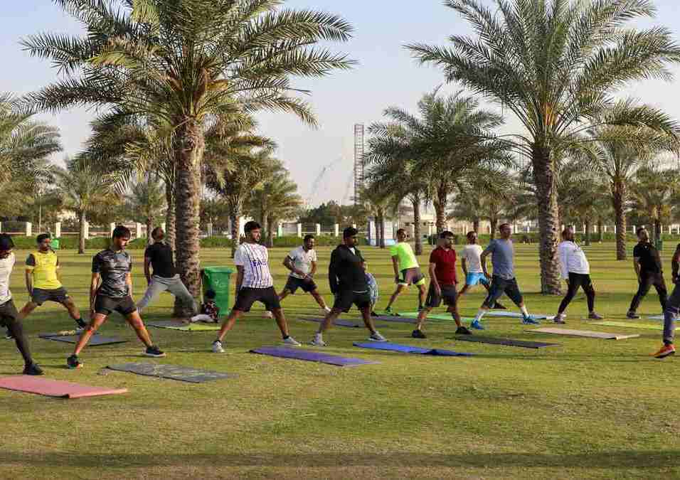 رياضة قبل الإفطار في نادي الحمرية