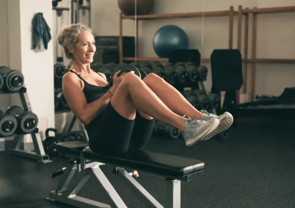 Girl exercising
