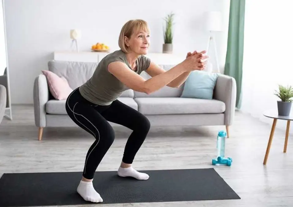 Girl exercising