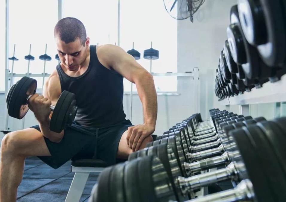man exercising