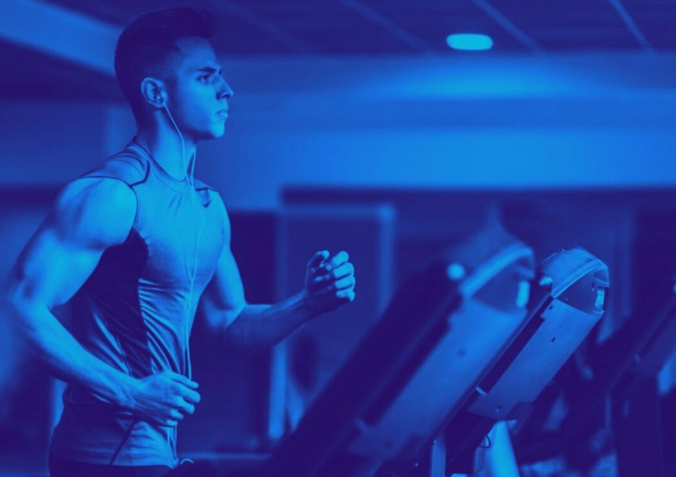 man exercising