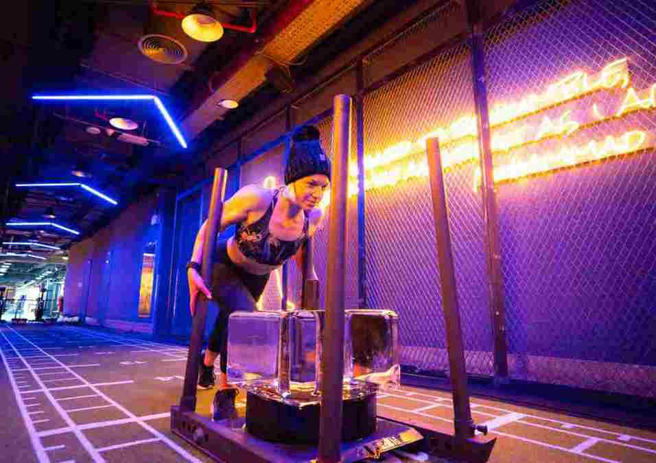 Girl exercising
