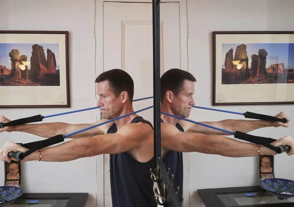 man exercising