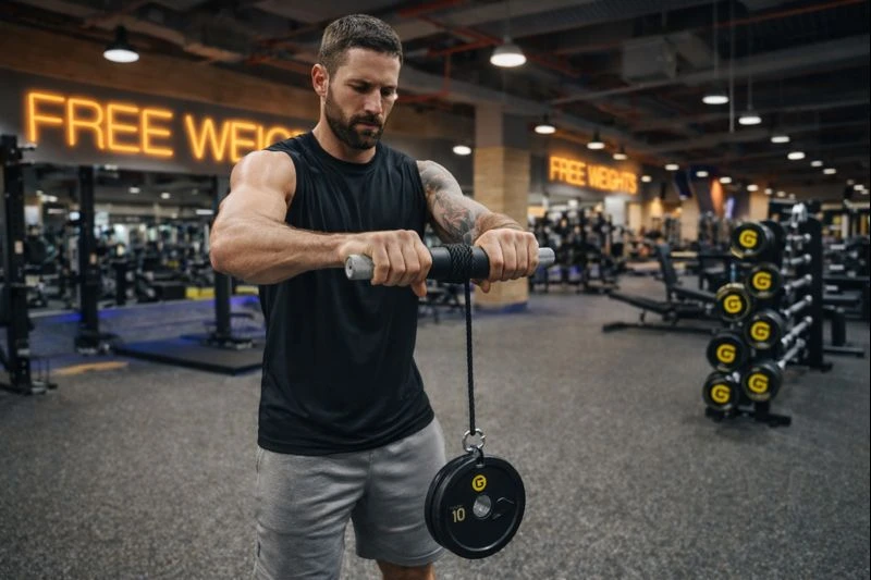 Wrist Roller Classic Grip Builder GymNation UAE