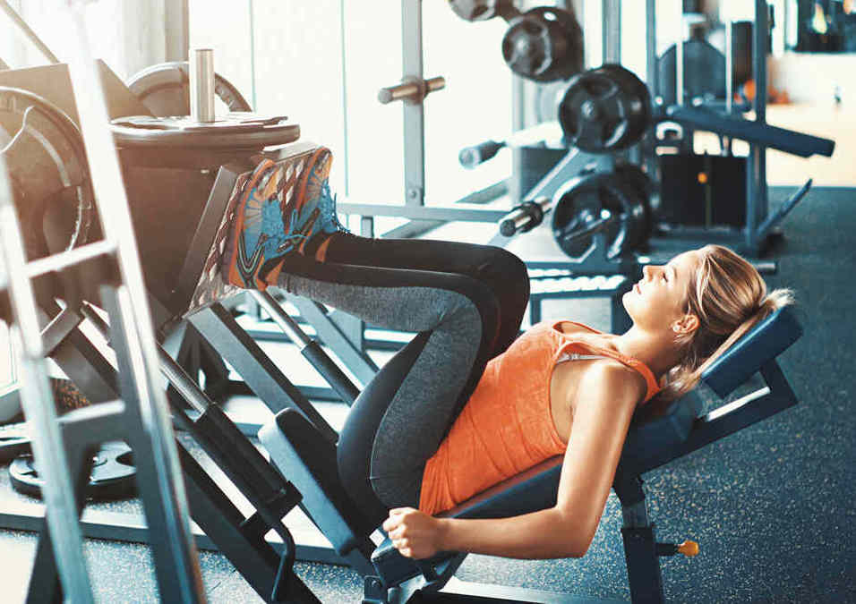 Girl exercising