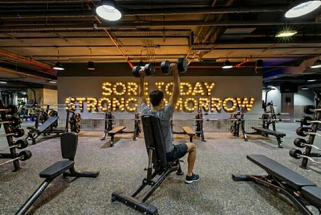 Dumbbell Bench Seated Press