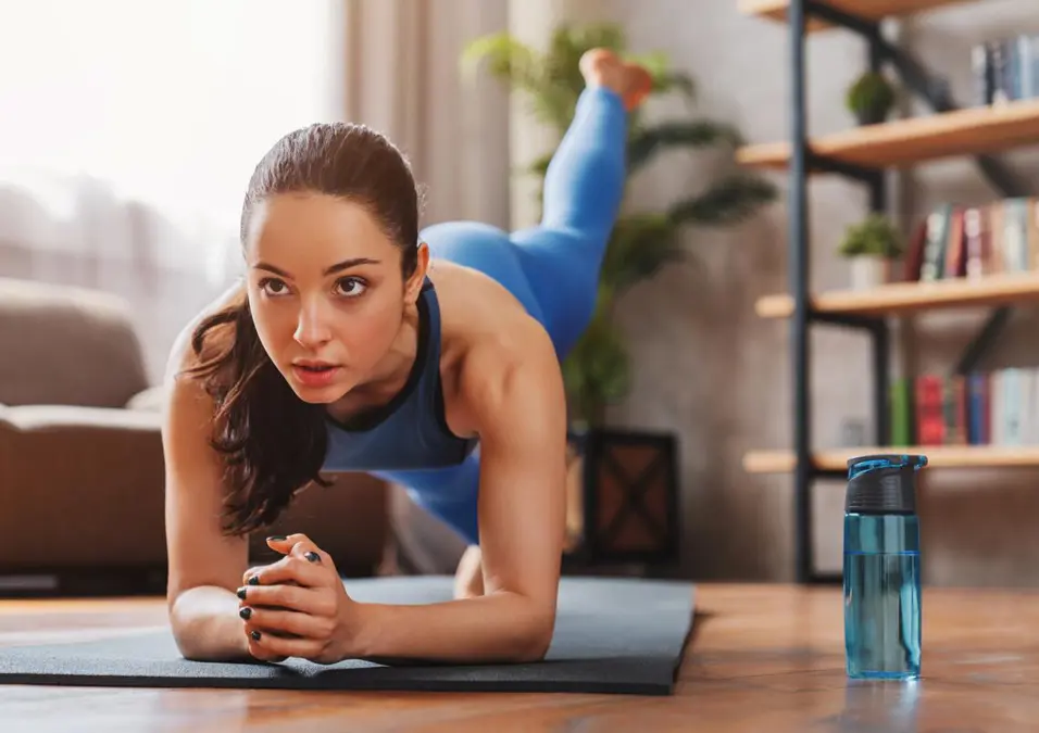 Girl exercising