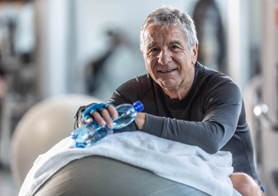 man exercising