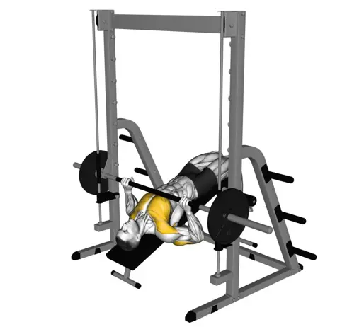 Smith Decline Bench Press Thumb