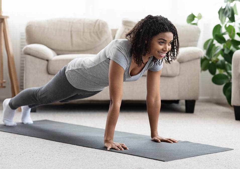 Girl exercising
