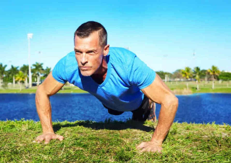 man exercising